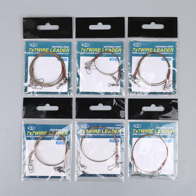 New Sale 1 Pack Steel Fishing Line Wire Line Leader Fishing Leash Anti-winding Titanium Wire Anti-bite Wire Fishing Accessories
