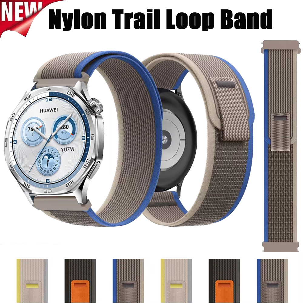 22mm Nylon Trail Loop Band For Watch GT5 GT5 Pro GT4 46mm Sport Wristband 20mm For Watch 7 40mm 44mm Strap
