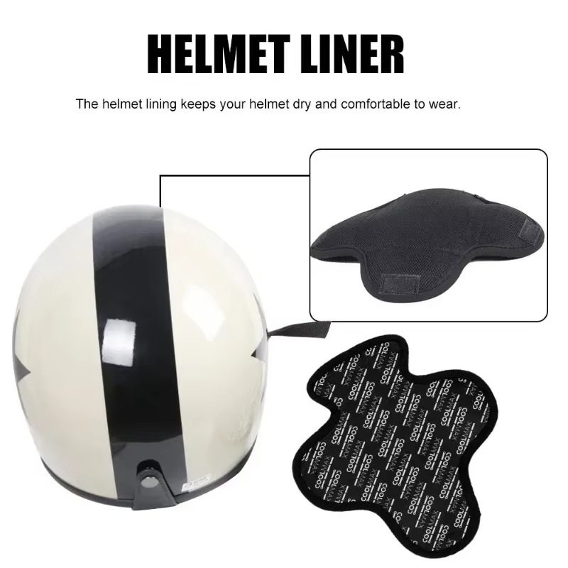 Motorcycle Helmet Insert Liner Cap Cushion Pad Quick-drying Breathable Sweat Wicking Helmet Insulation Lining Pad