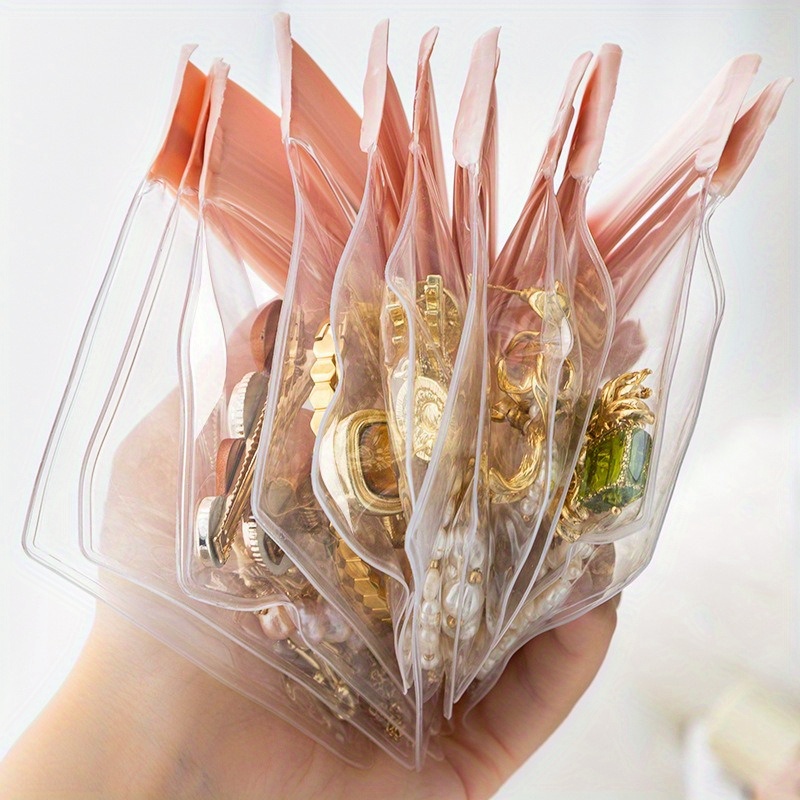 10pcs EVA Jewelry Storage Bag Earrings Nails Ring Jewelry Portable Storage Box Necklace Bag Anti Oxidation