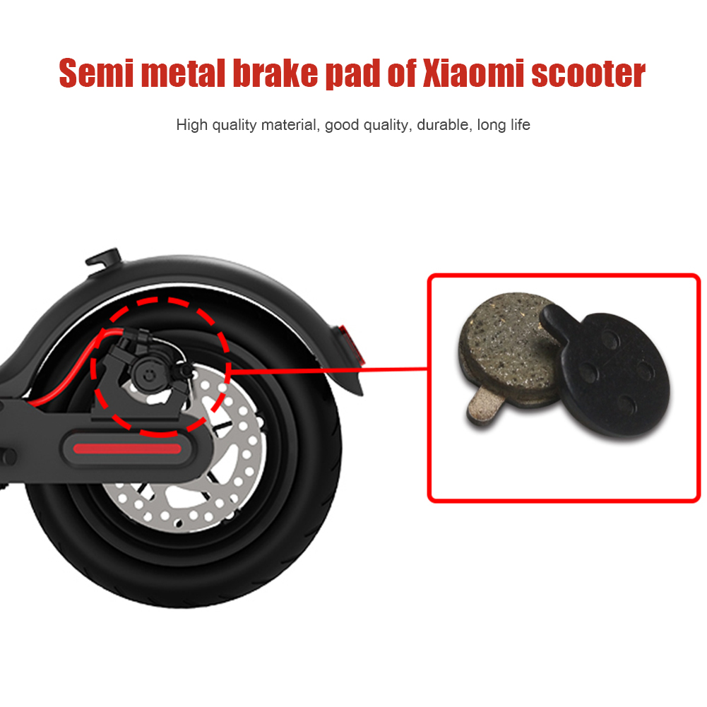 Brake Pads For Xiaomi M365 1S Electric Scooter Skateboard Rear Wheel Caliper Friction Plates Accessories