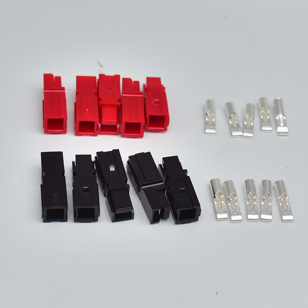 5 Pairs 30 Amp Power Pole Red Black Connectors Plugs Marine Power Connector Copper Terminals