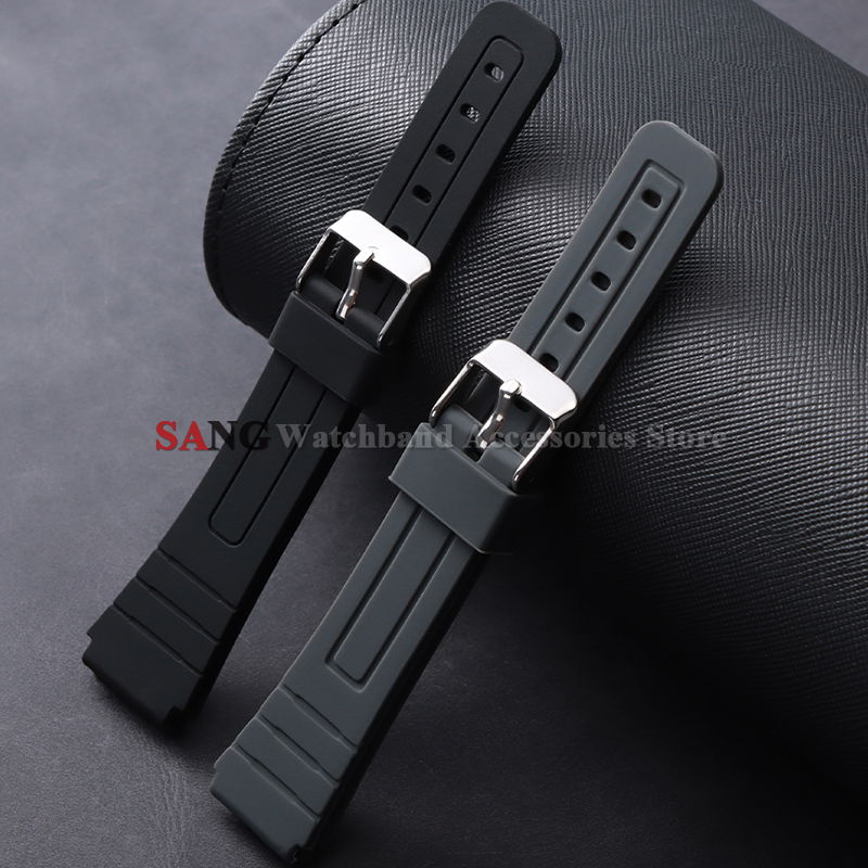 8mm Soft Silicone Watchband Strap for F91W W-800H SGW400 F91W F84 F105/108 A158/168 AE1200/1300 1Sport Wristbelt Bracelets