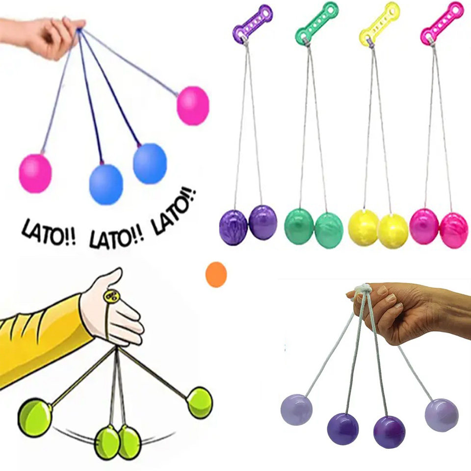 Collision ball toys Lato toys swing balls string ball hands-on Antistress Noise Maker Fidget manufacturing children party
