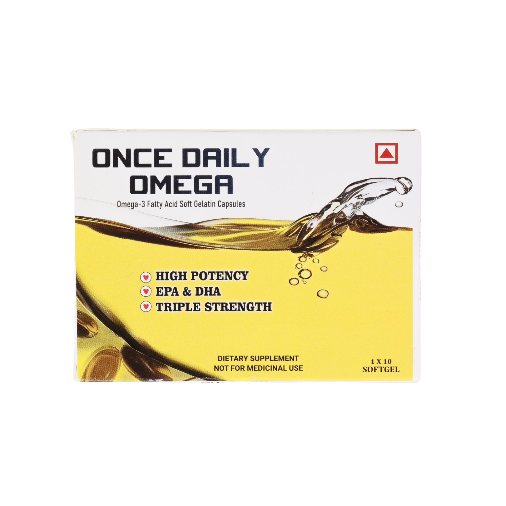 ONCE DAILY OMEGA 3 FATTY ACID (FISH OIL) - 10 SOFTGELS