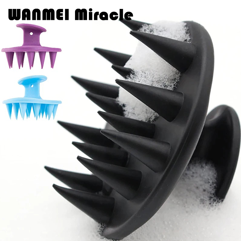 1PCS scalp massage shampoo brush, soft silicone hair used to remove dandruff and exfoliate