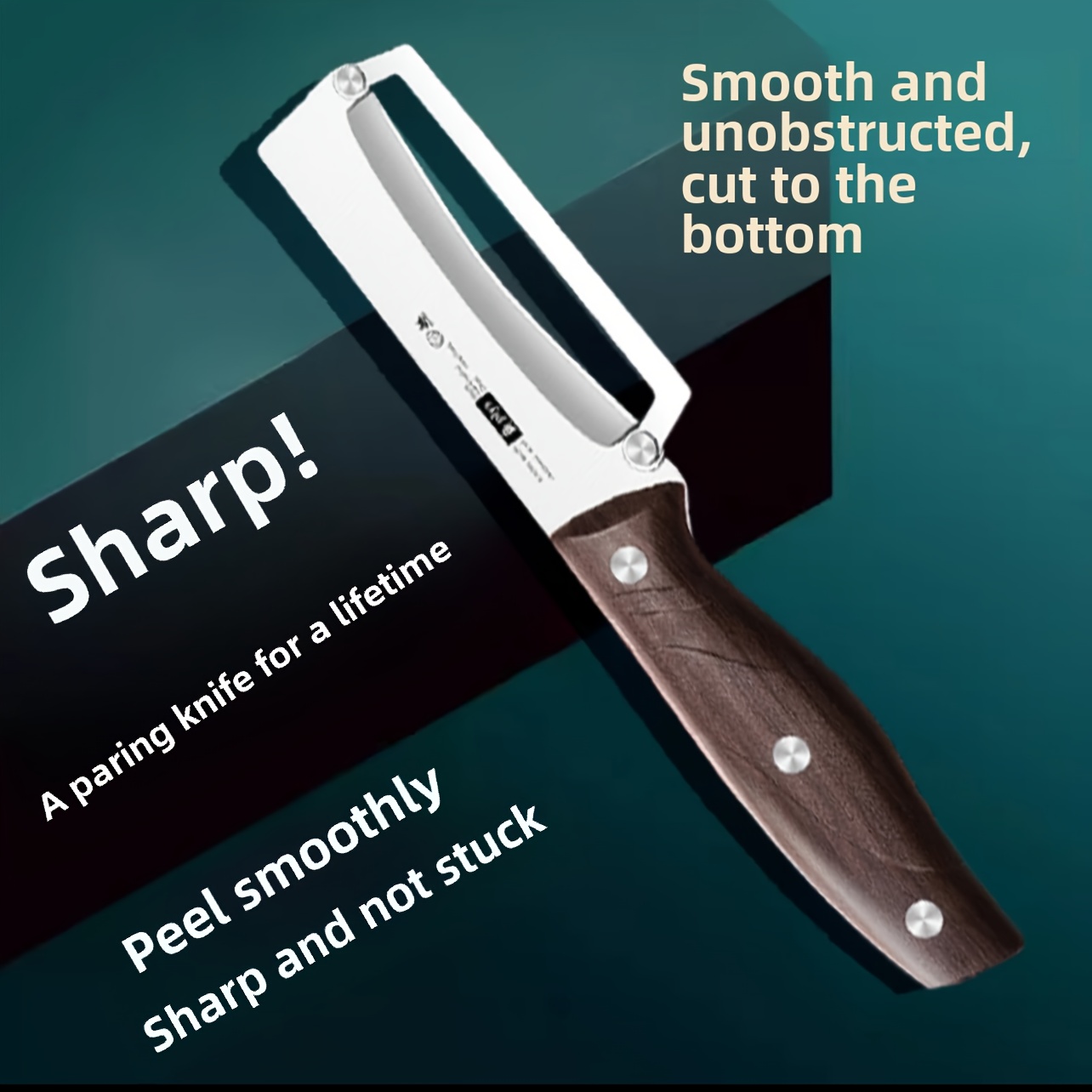 Professional Stainless Steel Peeler Wooden Handle for Peeling Slicing Fruits Vegetables Durable Smooth Kitchen Tool