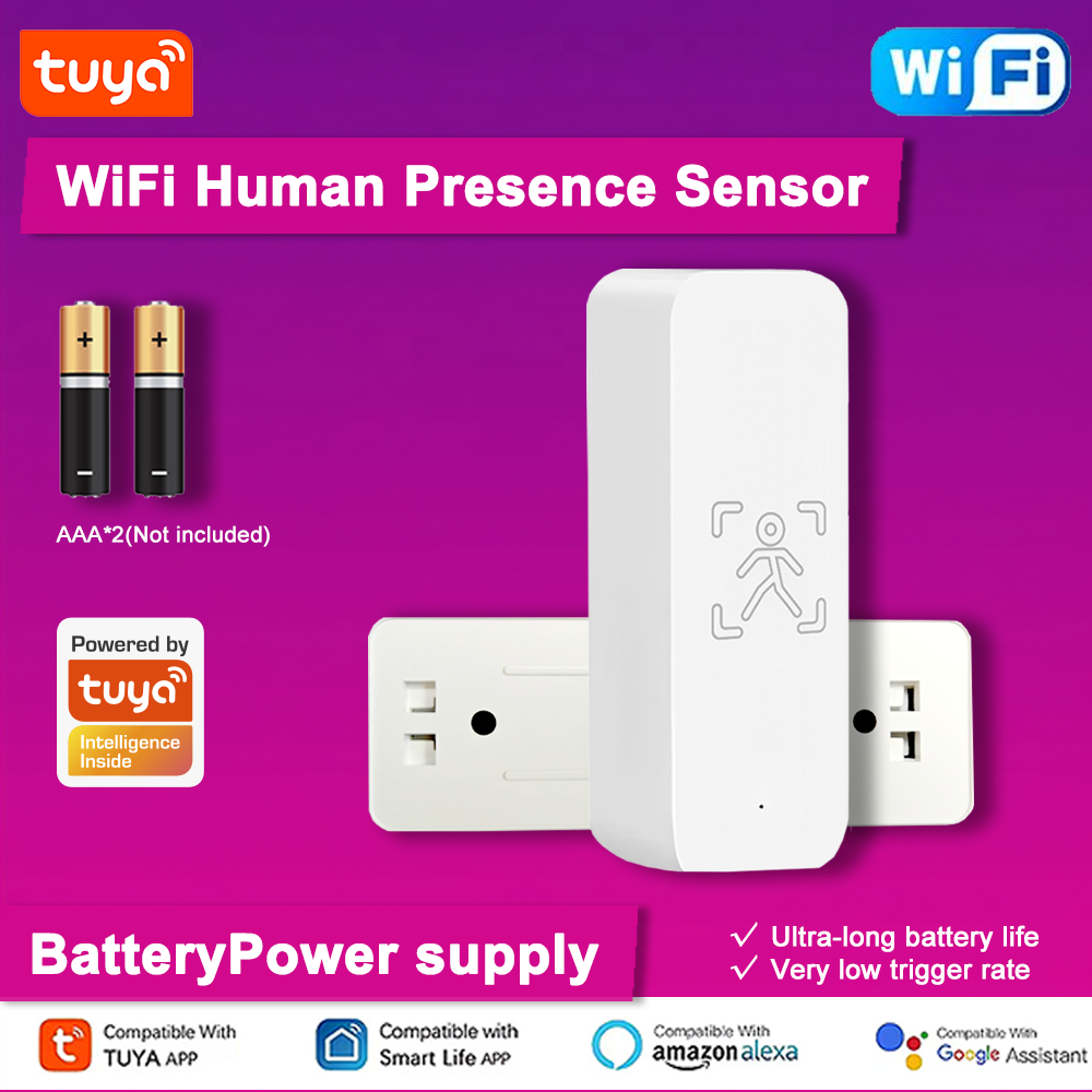 Tuya WiFi Human Presence Sensor Radar Motion Detector PIR Sensor Works with Alexa Assistant Smart Home
