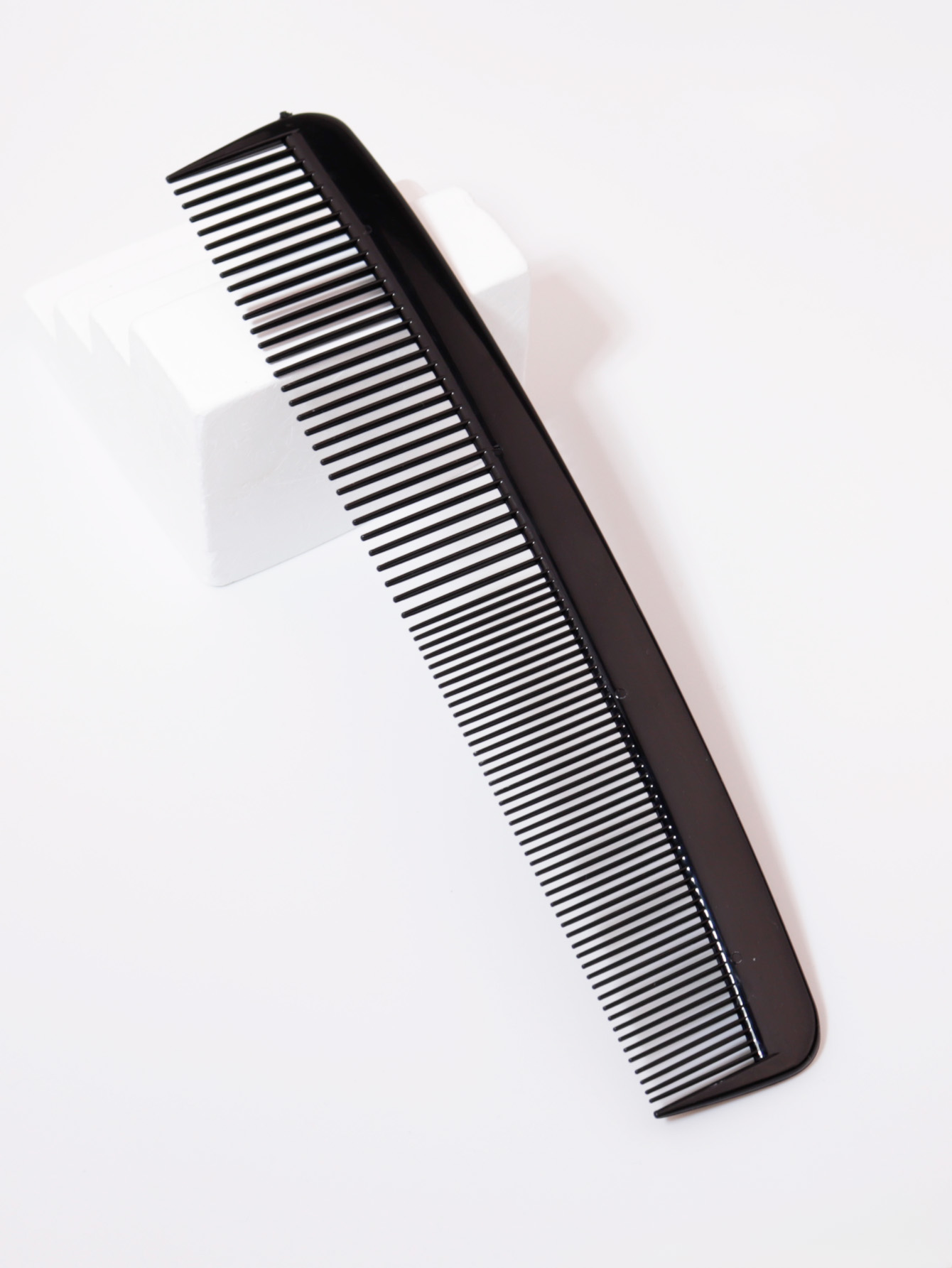 Double sided comb, anti-static and heat-resistant comb, black carbon fiber comb, suitable for all hairstyles