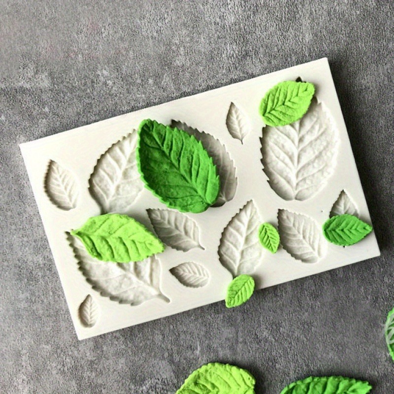 Rose Leaf Silicone Mold Leaves Fondant DIY Cake Decorating Tool Candy Chocolate