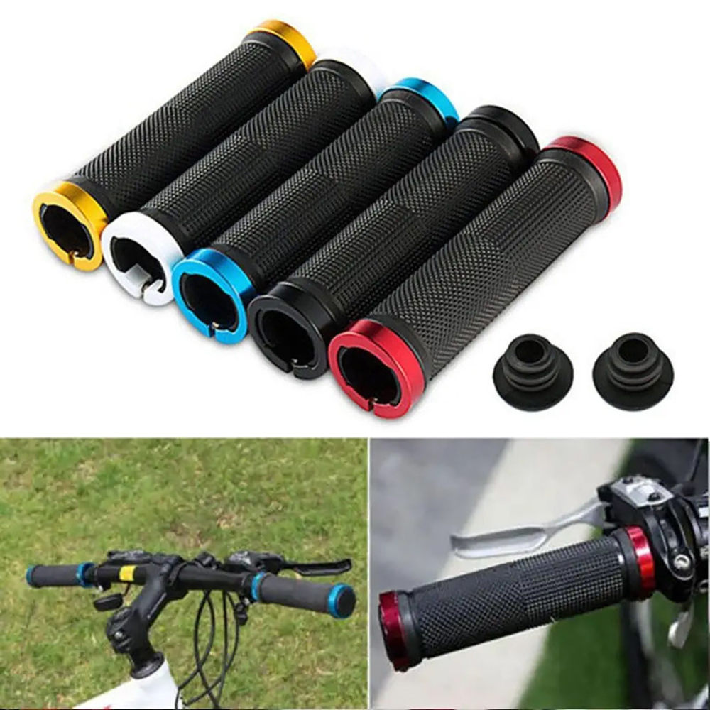 Bicycle Grips MTB Alloy Lock Cuffs Anti Slip Mountain Bike Lock on Handles Grip BMX Bicycle Accessories