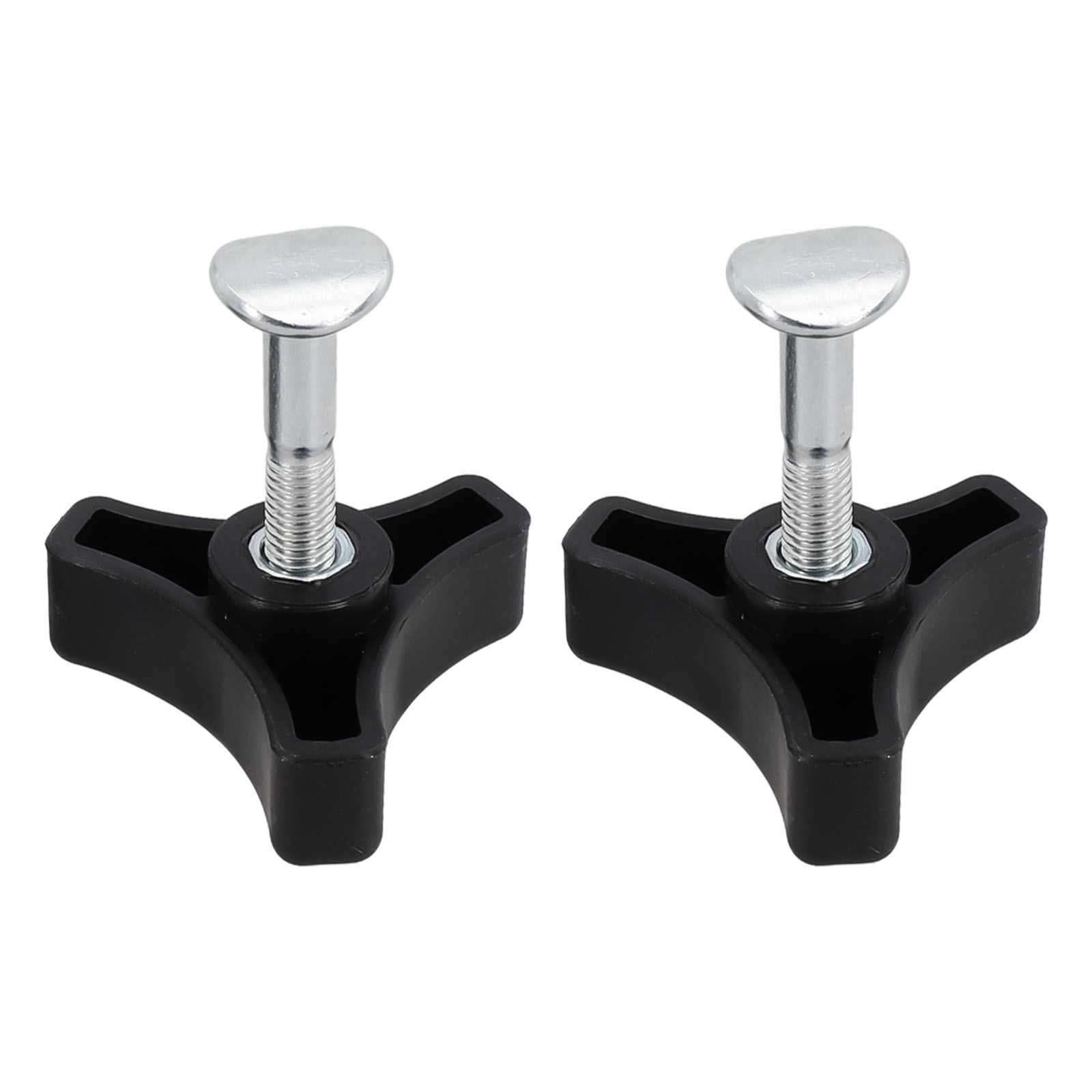 2pcs Plastic Triple-Cornered Triangles Knob Handle Replacement Parts Nut Screw For Lawn Mower Machine Bolt Screws