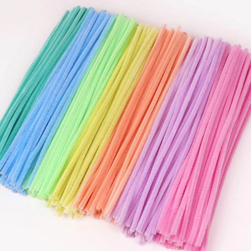50 pc best quality 30 cm pipe cleaner/ fuzzy wire for craft