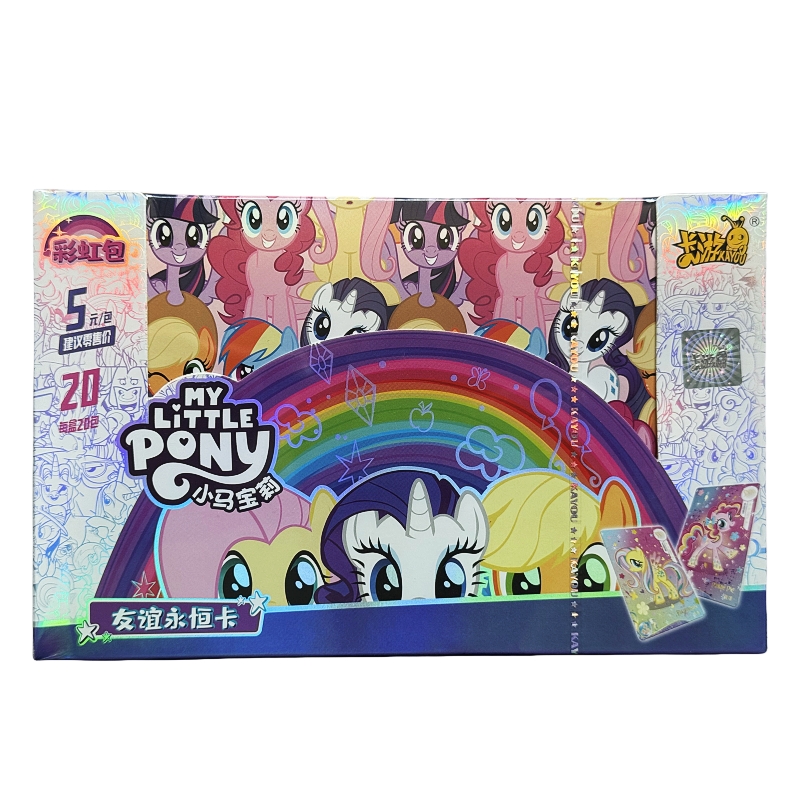 New In KAYOU My Little Pony Magic Rainbow Genuine Collection Hobby Card Classic Anime Unicorn Peg Alicorn Children's