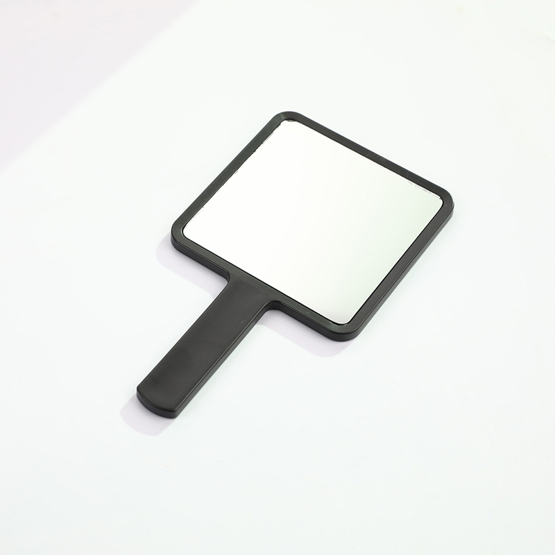(YY)1Pc 2025 New Handle Mirror Square Makeup Mirror Handheld Vanity Mirror Hand Mirror Makeup