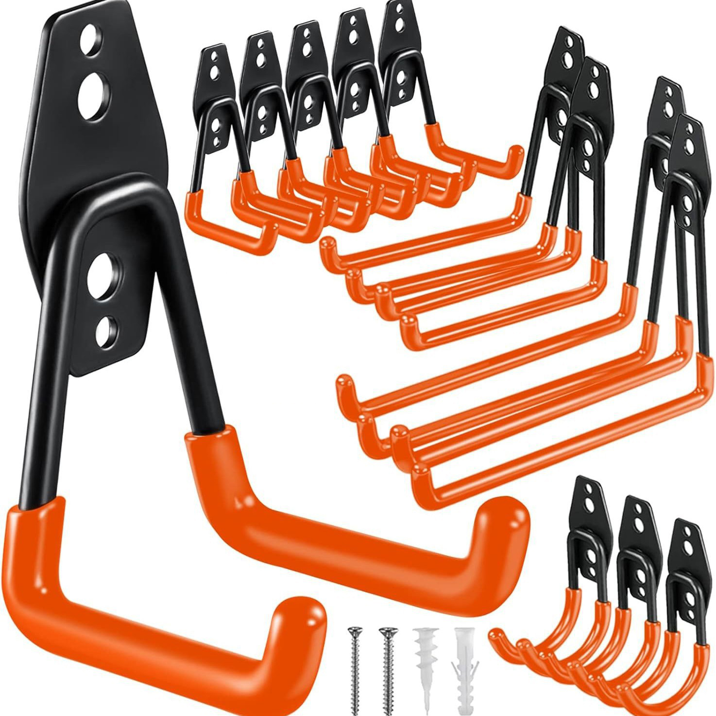 1PC Heavy Duty Metal Hooks Garage Organization Wall Mounted Bike Hooks Non Slip Garage Storage