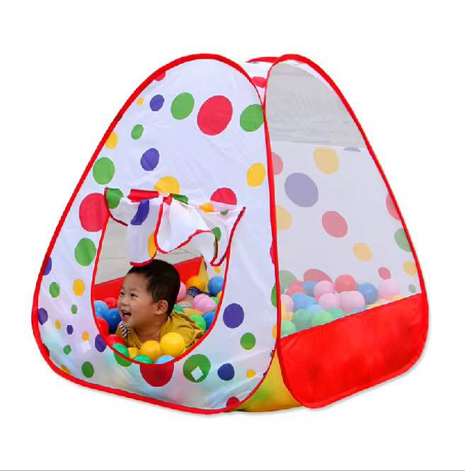 Kids Play Tent With 50 Balls (Free)Outdoor Folding Kids Tent House