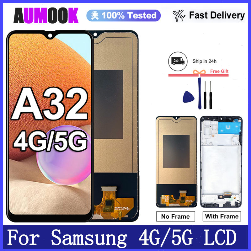 AMOLED Screen For A32 4G 5G LCD Display Touch Screen Assembly Replacement For A32 5G A326 A325 Display