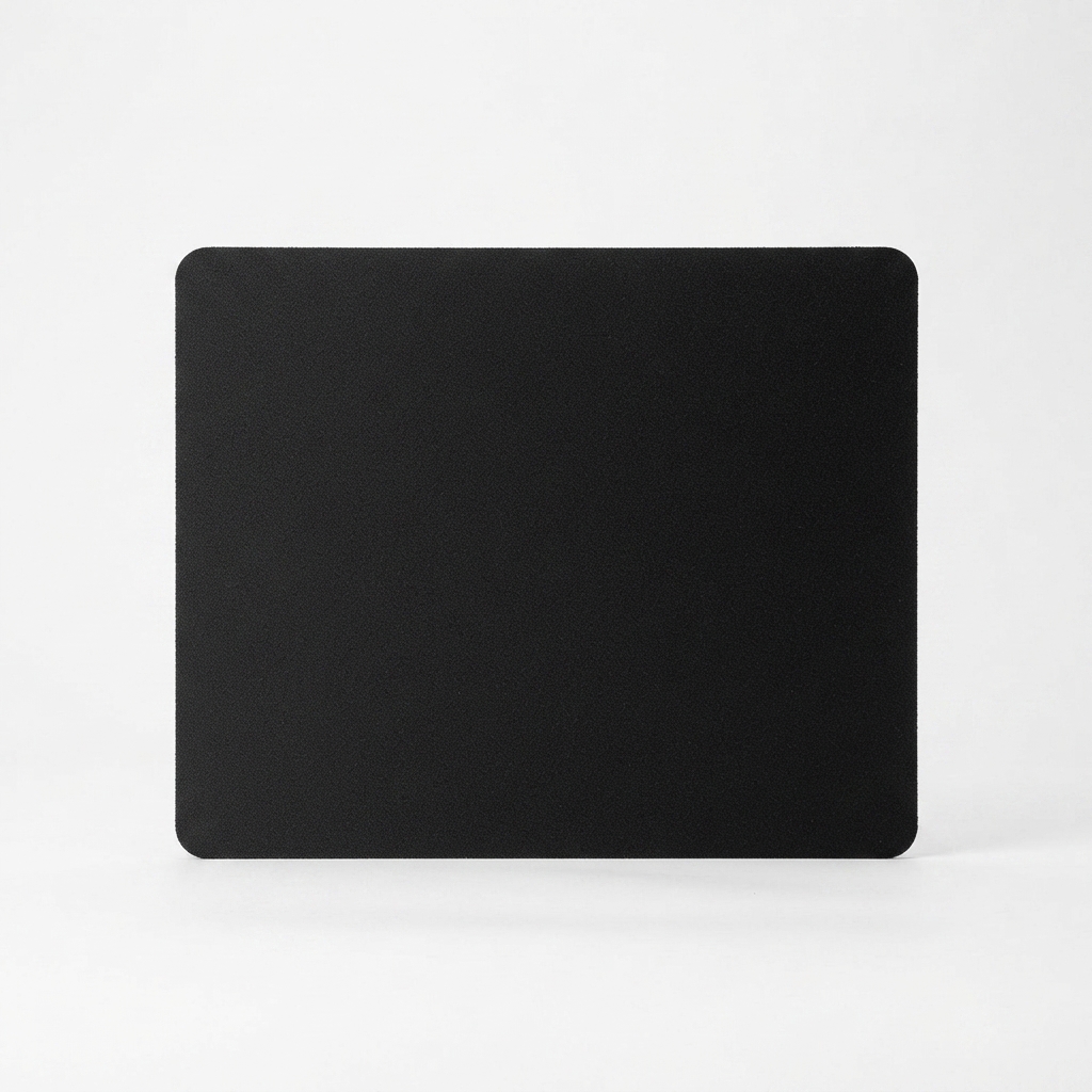 Square Black Mouse Pad Smooth Surface Gaming Office Desk Mat Non Slip Base For Computer Laptop Universal Mouse Compatibility