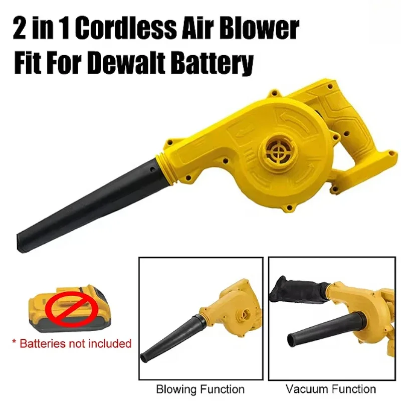 2 in 1 Cordless Air Blower & Vacuum Cleaner Electric Dust Computer Collector Leaf Duster Power Tools For Dewalt 18V 20V Battery