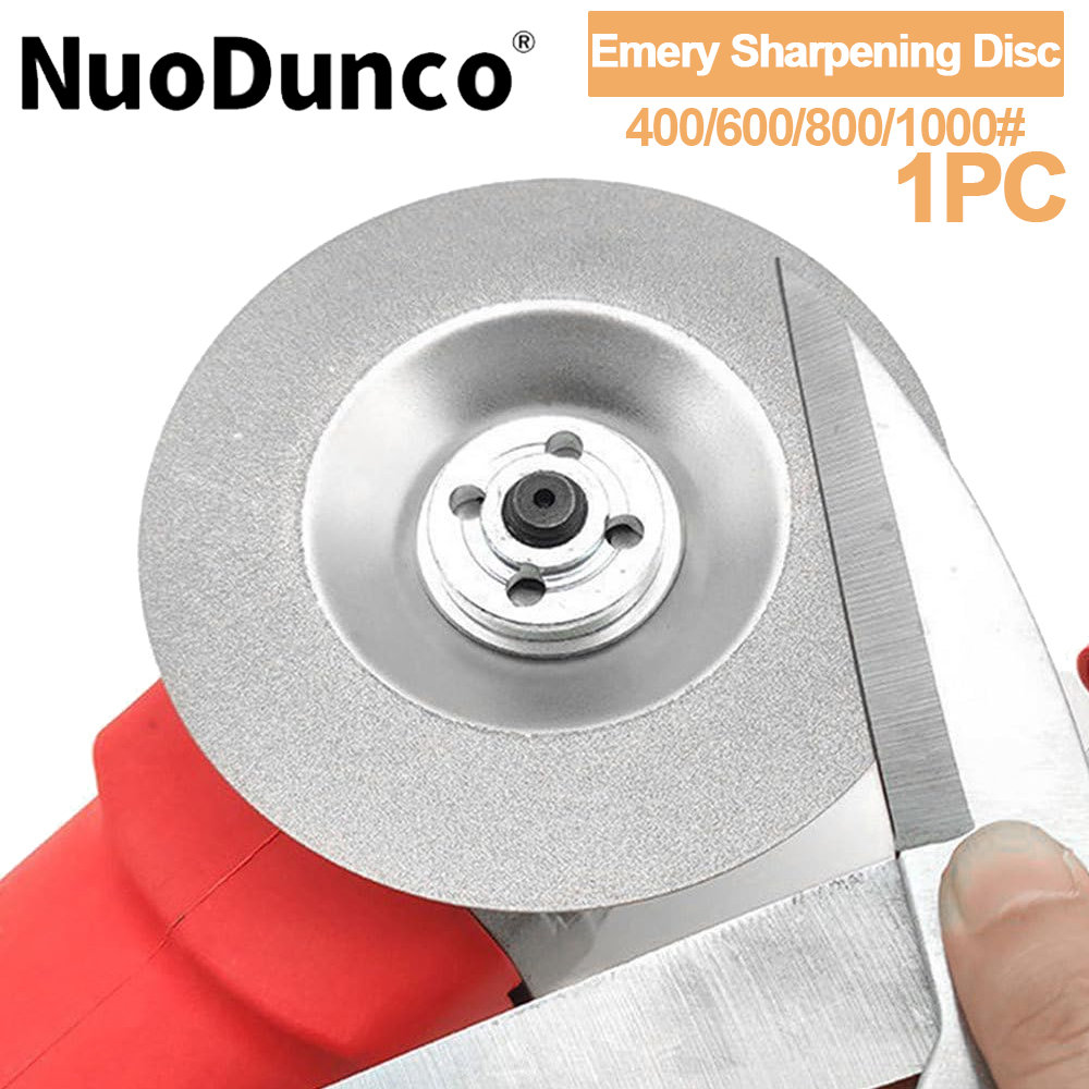 1pc Diamond Sharpening Wheel 100mm Emery Sharpening Disc Abrasive Disc 400-1000 Grit for Angle Grinder Kitchen Scissors Tools