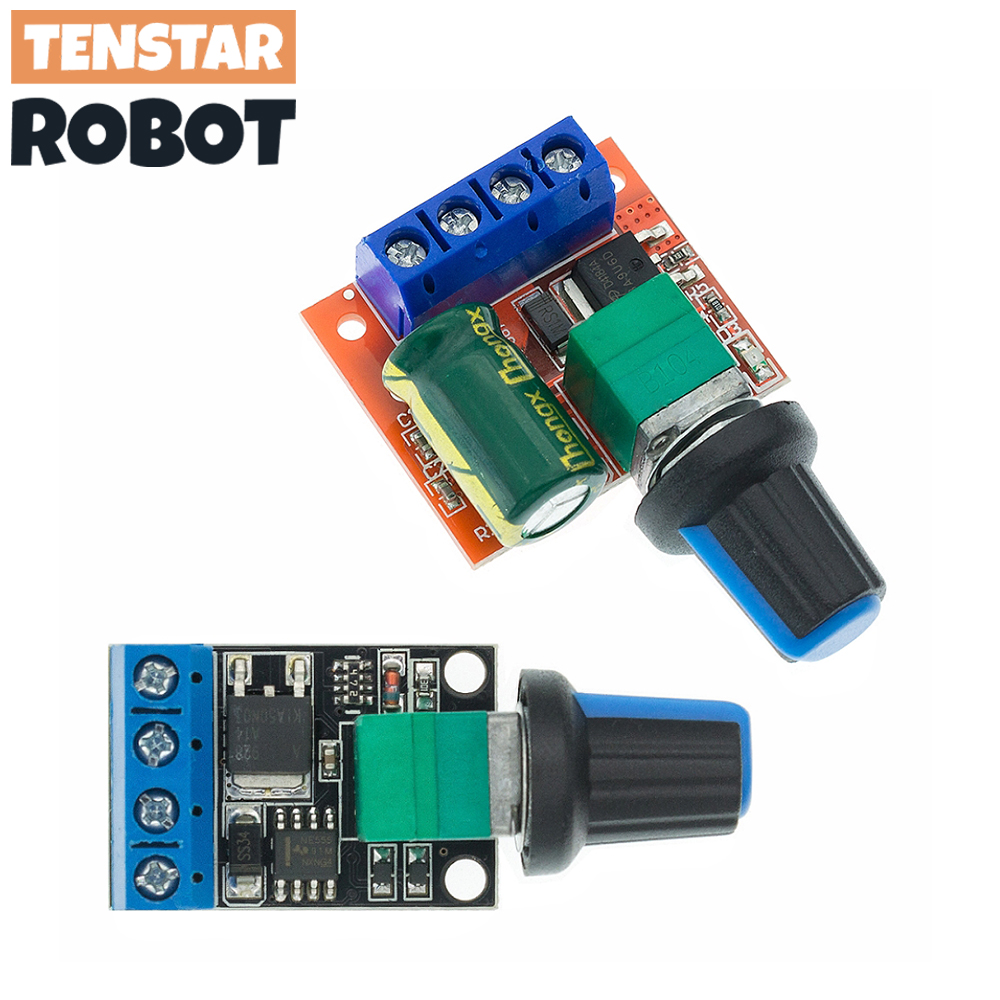 Mini DC-DC 4.5V-35V 5A 90W PWM DC Motor Speed Controller Module Speed Regulator Control Adjust Board Switch 12V 24V PN35