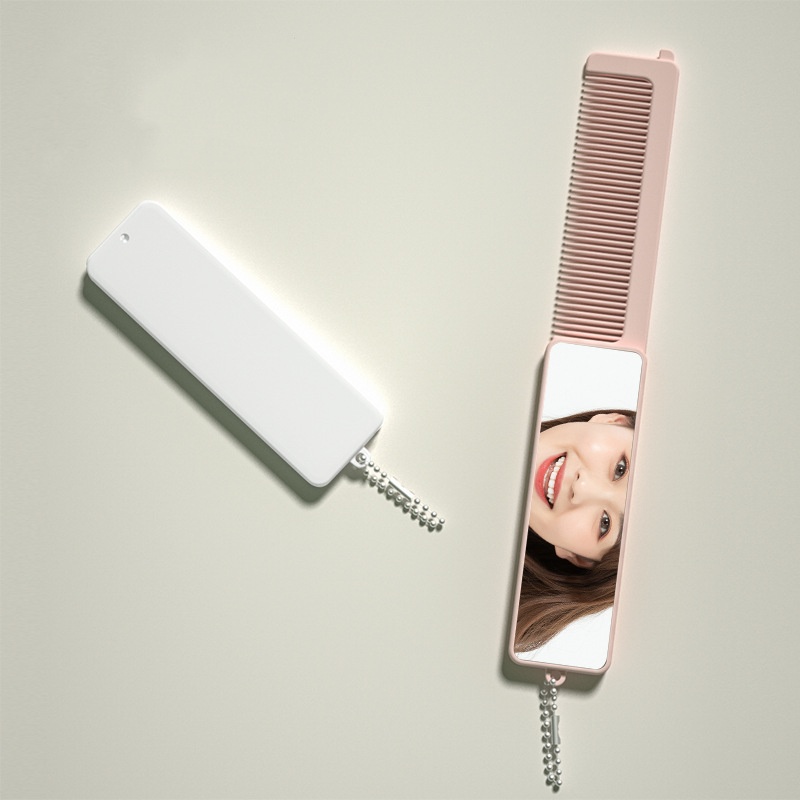 1pc Small Airbag Comb Baby Mini Portable Folding Hair Brush With Mirror Head Massager Cushion Pocket Styling Tools
