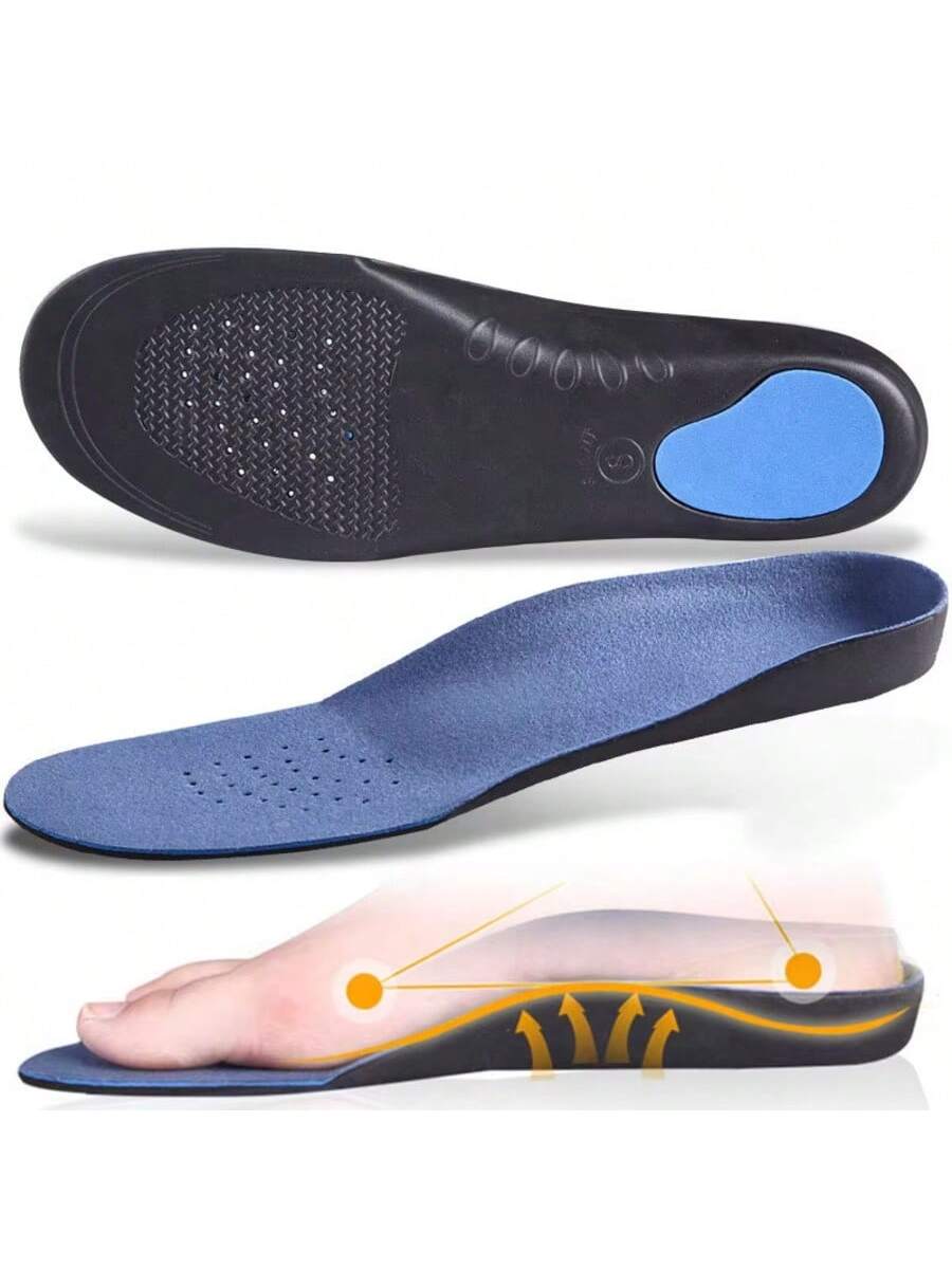 1 Pair Orthopedic Insoles for Feet Plantar Fasciitis Arch Support Shoe Insole Shock-Absorbing Shoe Pads Big Size Eu34-49