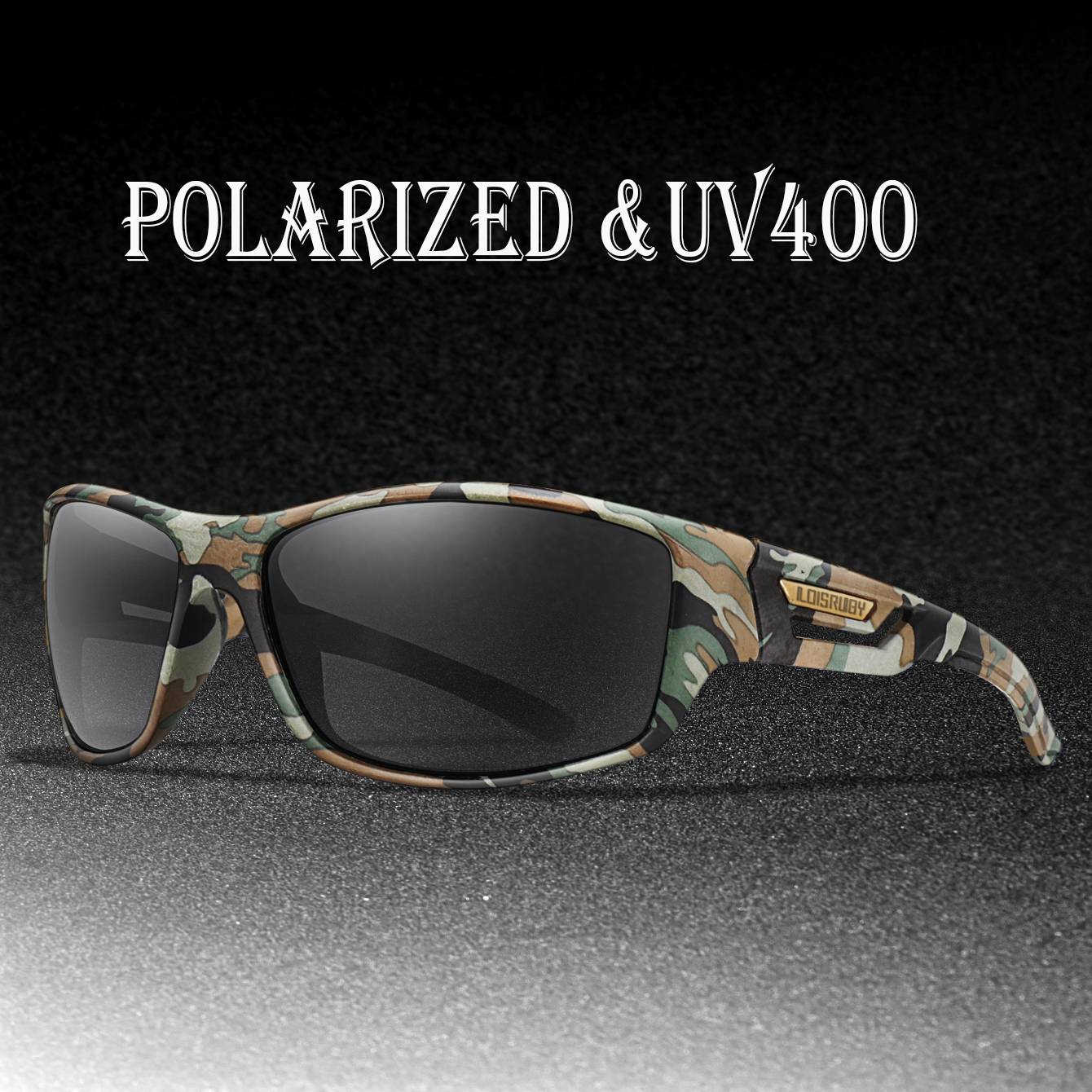 Men's Polarized Fishing Sunglasses UV400 Camo Style for Cycling Riding Running Fishing Driving - Festival