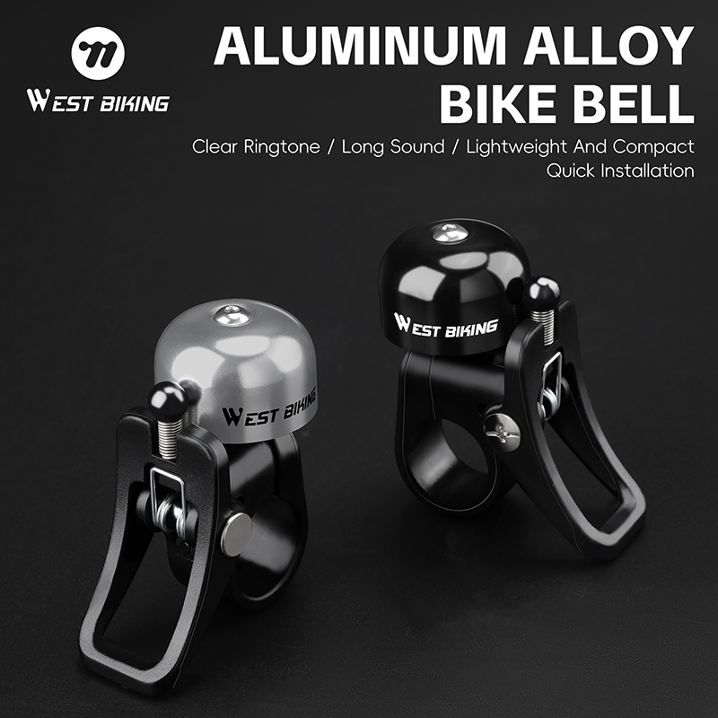 WEST BIKING Retro Bicycle Bell Mini Bicycle Handlebar Bell Aluminum Alloy Bike Horn Cycling Alarm MTB Road Bike Accessories