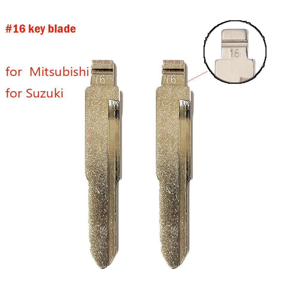 10pcs 60# GT15 Metal Flip Car Key Blade GT15 Key Blank for Fiat KD Metal VVDI JMD Fob Replacement Uncut Key Blade