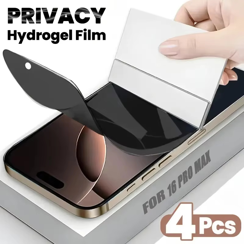 4Pcs Anti Spy Hydrogel Soft Film For A56 5G A36 A26 A25 A16 A15 A05 A05S A54 A24 A35 Full Cover Screen Protector