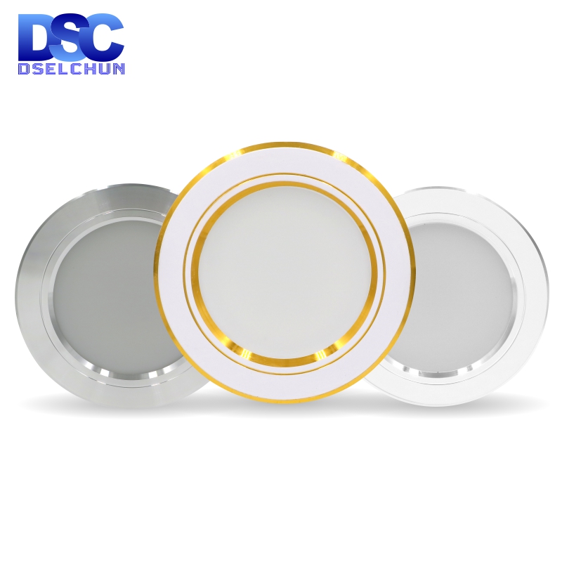 LED Downlight 5W 9W 12W 15W 18W AC110V 220V Recessed Ceiling Light DC12V 24V Round Panel Down Light Spotlight Lighting