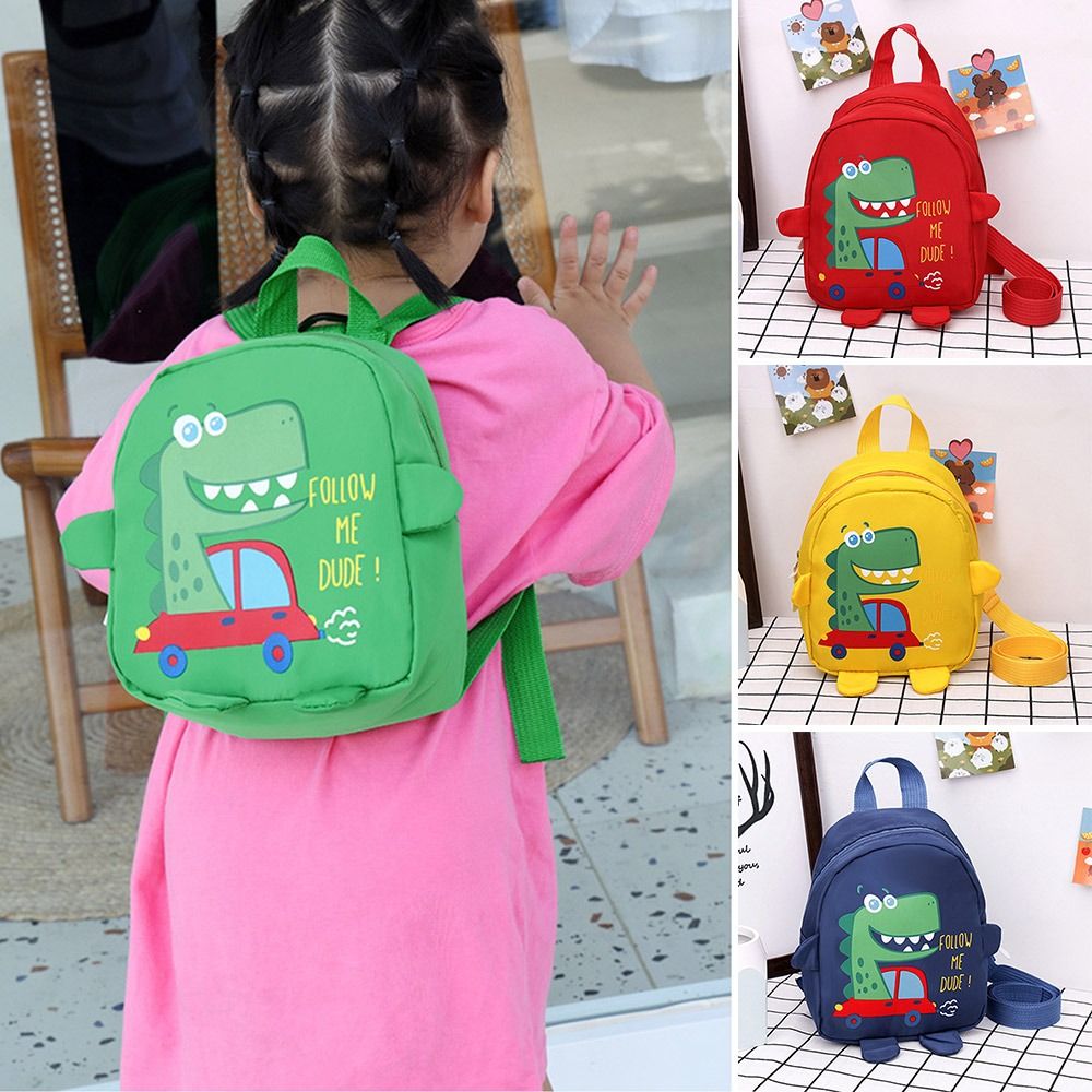 Children Boys Girls Cartoon Dinosaur Nylon Backpacks Kindergarten Schoolbag School Bags Kid Backpack