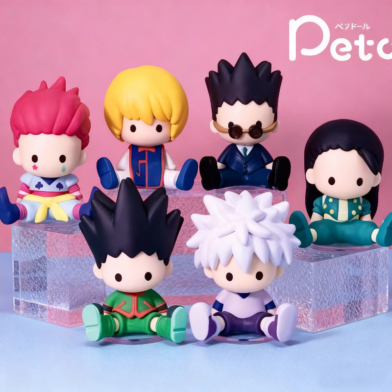 New Cute Hunter Examination Mini Beanie Eyes Experiment Chapter Blind Box Killua Sissoir Fan Figure Model Ornaments decoration dr. eyemo