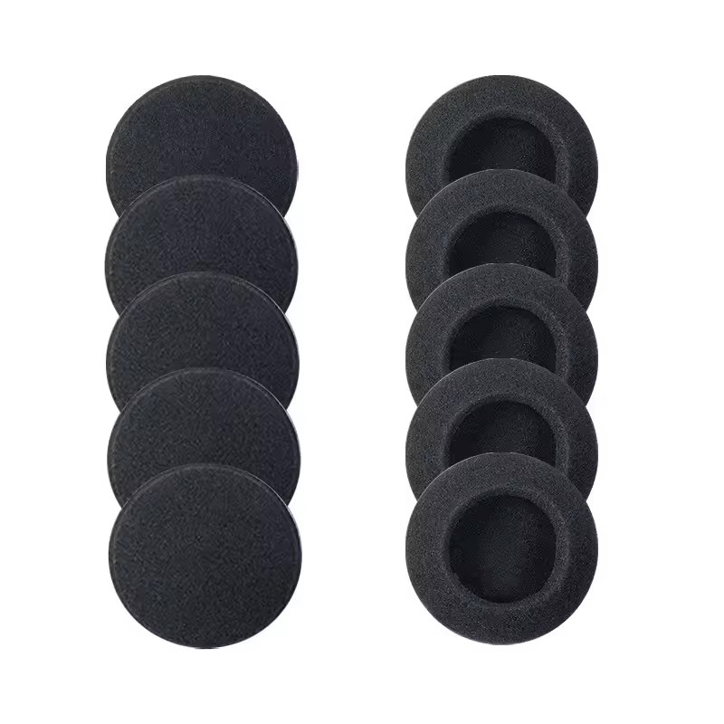 10pcs 18mm 35mm 45mm 50mm 55mm 60mm Headphones Replacement Memory Foam Ear Pads Sponge Cushion Covers Earphone Protective Sleeve