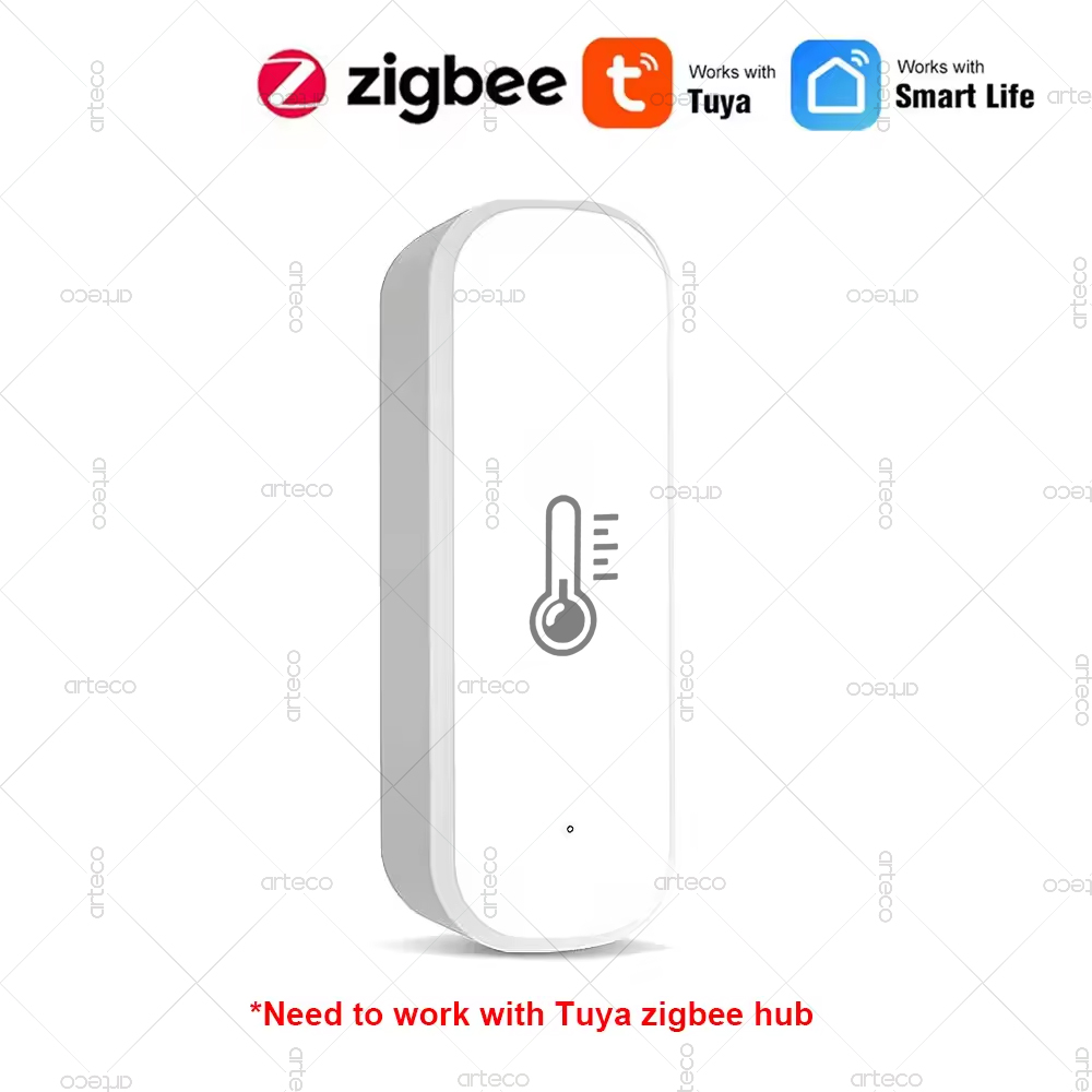 Tuya Zigbee WiFi Mini Temperature Humidity For Smart Home Thermometer Hygrometer APP Remote Work with Home Yandex Alexa