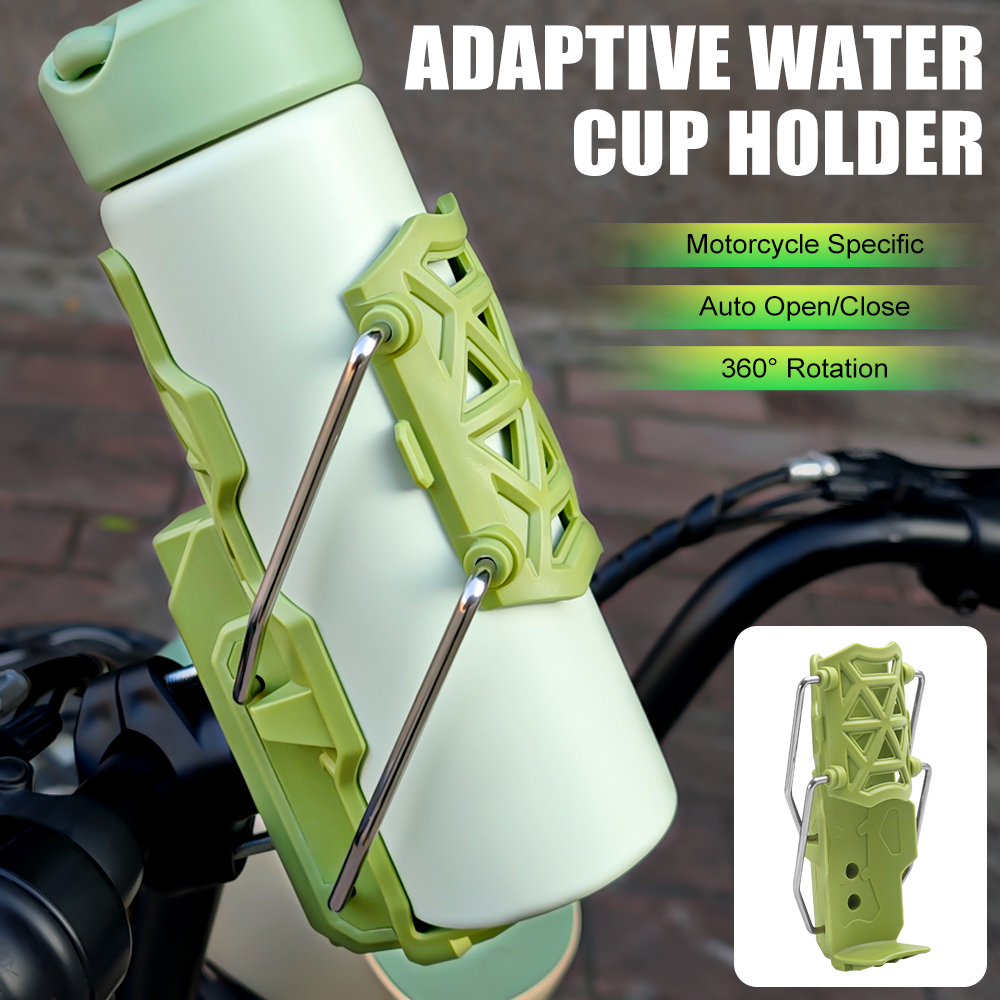 360° Cage Universal Bike Motorcycle Water Bottle Holder Adjustable Handlebar Cup Cage For MTB Road Cycling ADV Motorbike