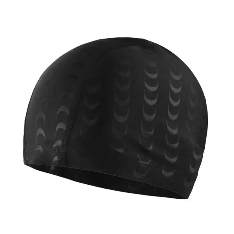 1pc Nylon Waterproof Swim Cap - Elastic Ear Protection for Men Women Family Swimming Training Essential Accessory