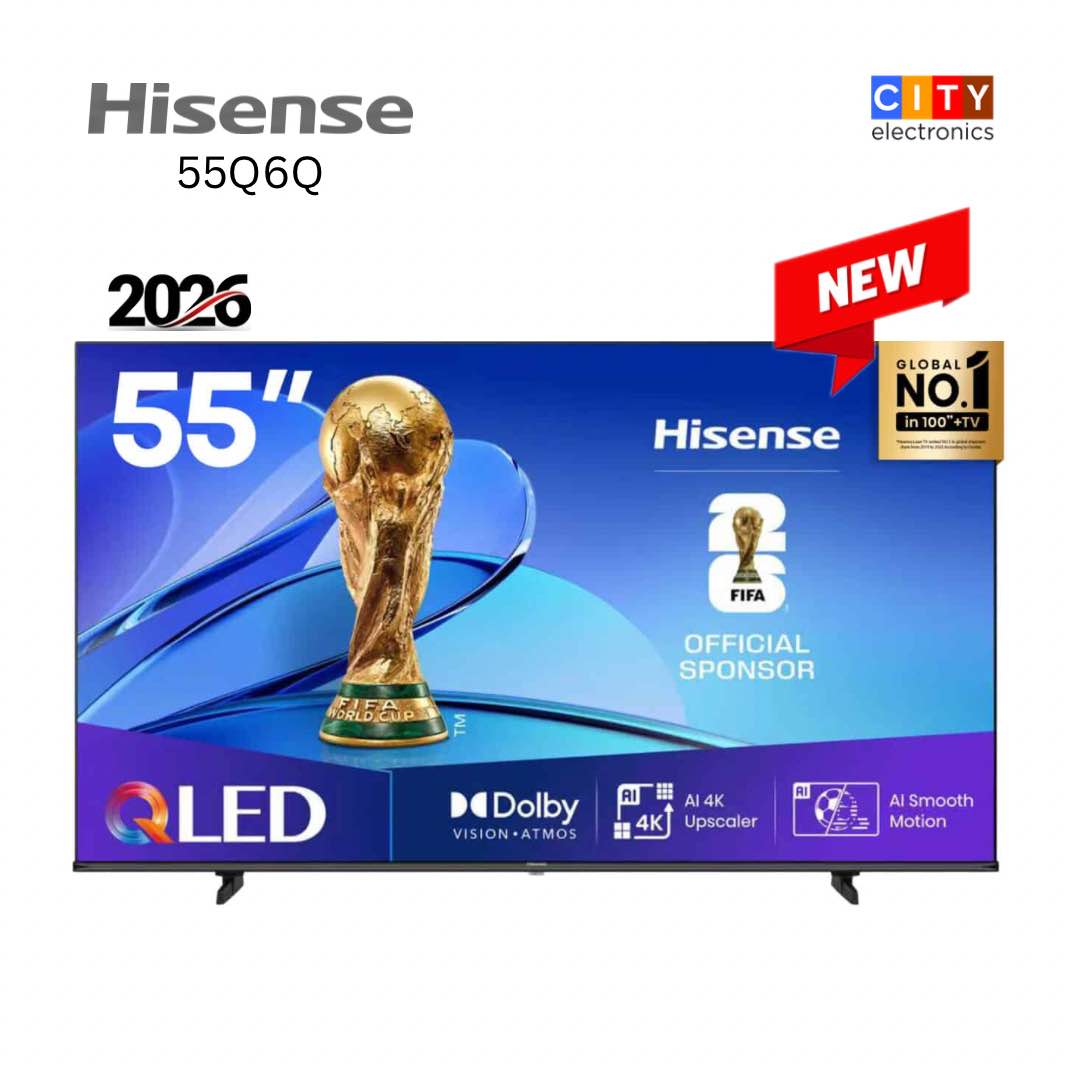 Hisens 55 inch QLED 4K UHD Smarr TV 55Q6Q (2026)