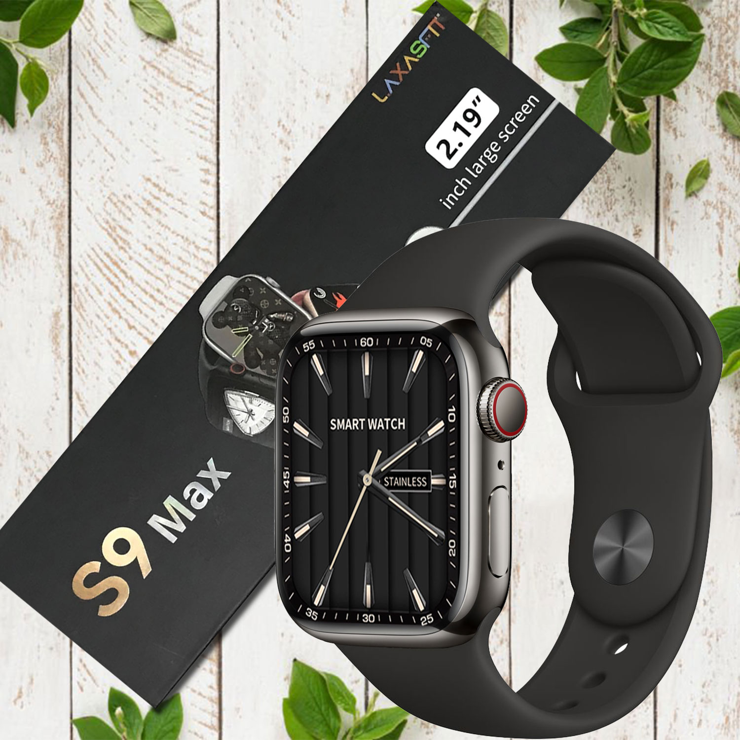 S9 Max Smartwatch | Large HD Screen | Heart Rate Monitor & Call Function