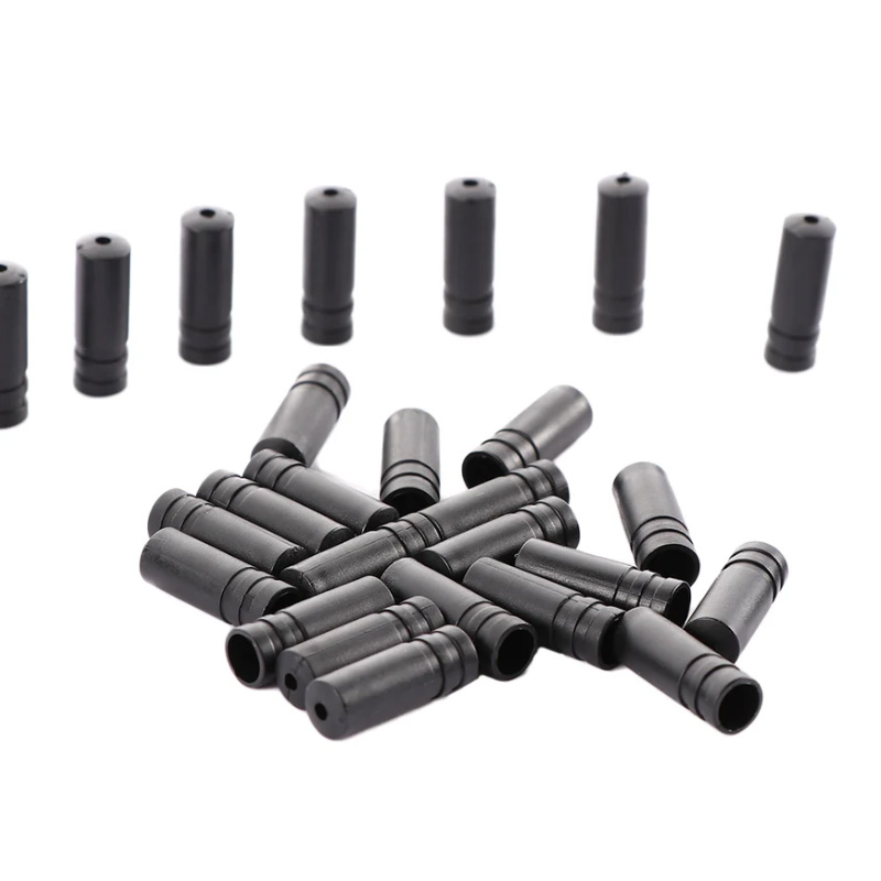 50Pcs Bike Inner Cable End Caps Alloy Road Mountain Bikes Brake Tips Shift Cable End Crimps