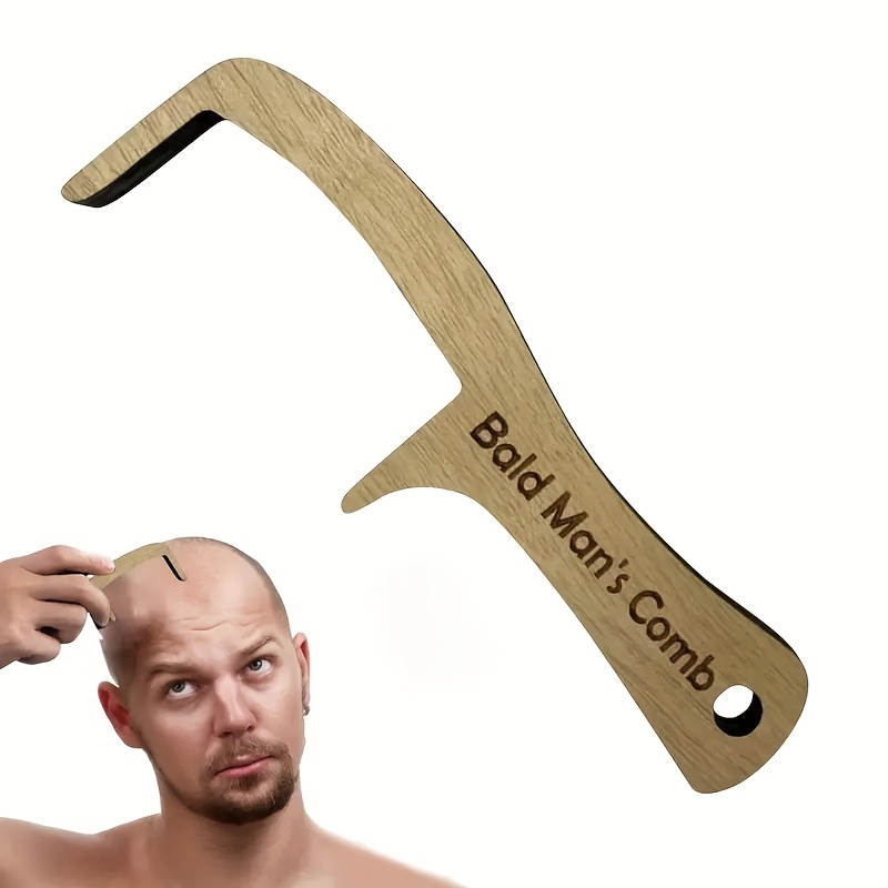 1pc Funny Comb For Bald Men Novelty Party Favors Hair Styling Tool Gag Comb for Bald Man Hair Loss Funny Comb