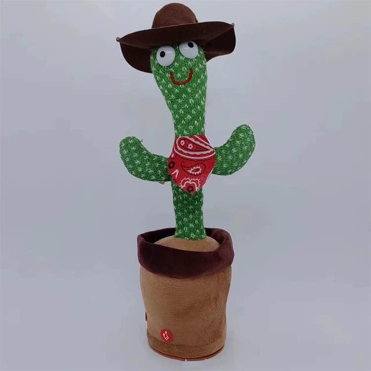 Dancing Cactus Talking With Music Light , Rechargeable