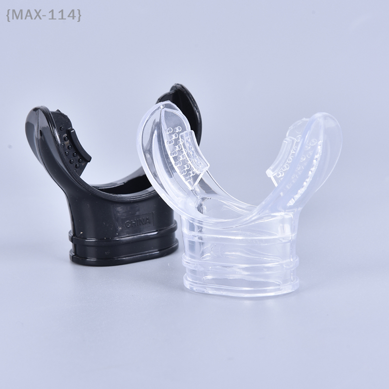 {MAX-114} 1 Pcs Silicone Dive Tube Snorkel - Underwater Diving Mouthpiece Regulator Accessory