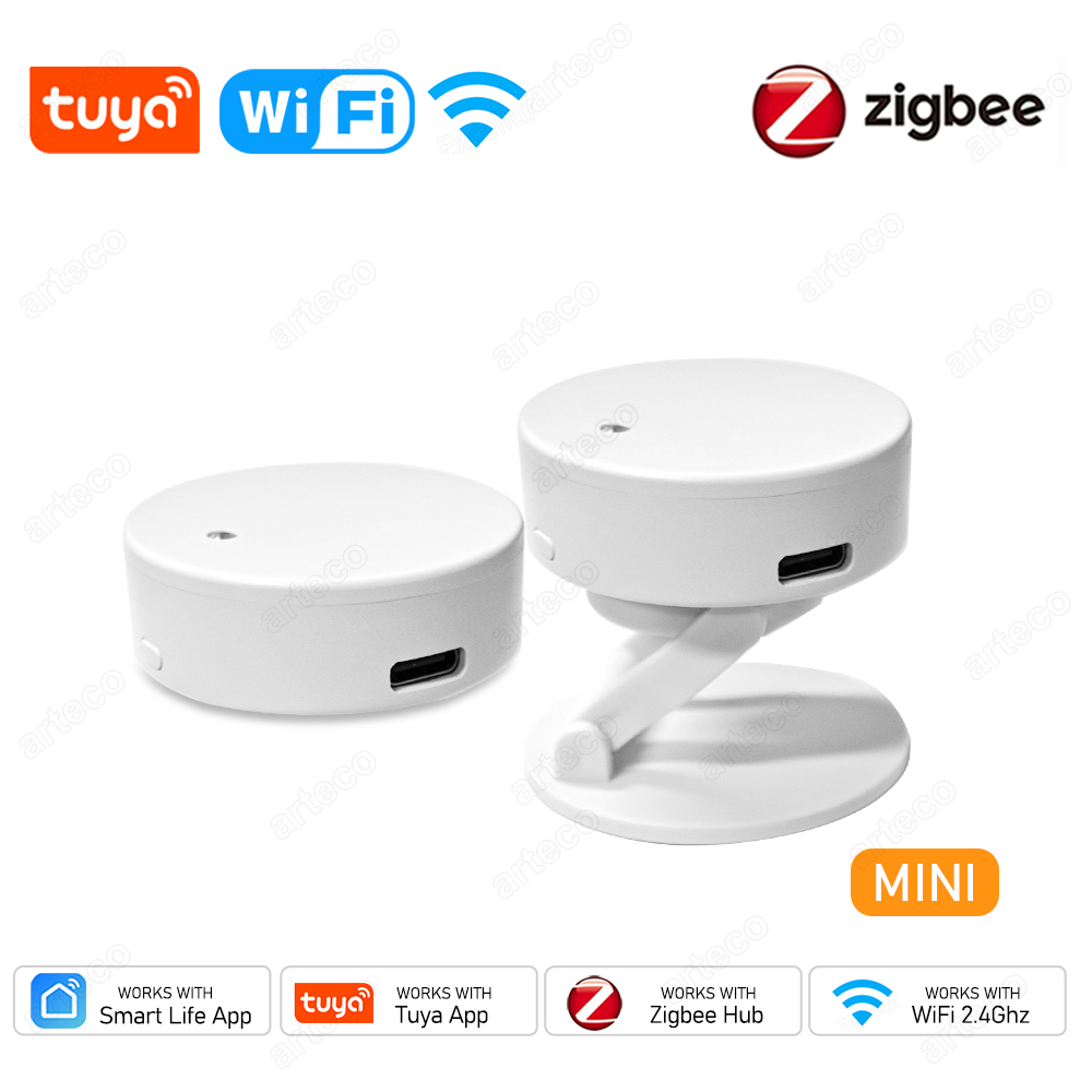 Tuya Smart Life ZigBee /Wifi MmWave Human Presence Motion Sensor 5.8G/24G With Luminance/Distance Detection For Alexa