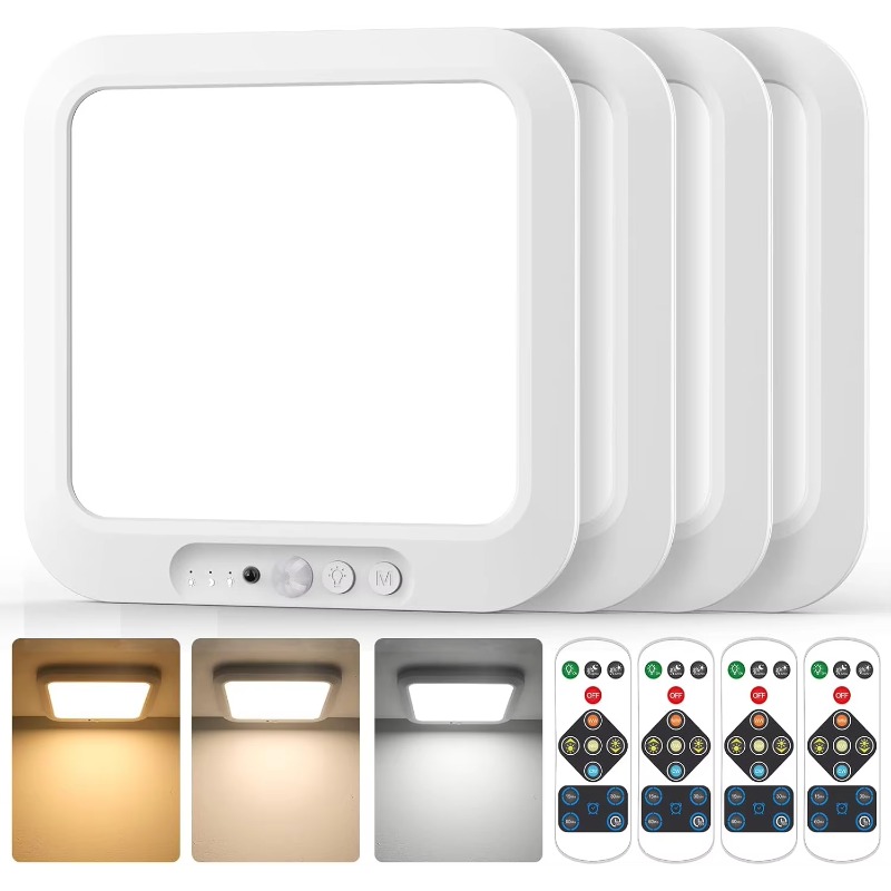 Standard Slim LED Motion Detector Ceiling Light for Basement Hallway Stairs Home Entryway Automatic