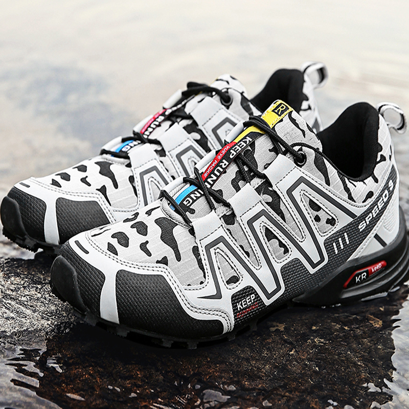 Men's Hiking Shoes Waterproof Wear-resistant Sports Camping Climbing Shoes Outdoor Trekking Tourism Shoe Fishing Hunting Boots