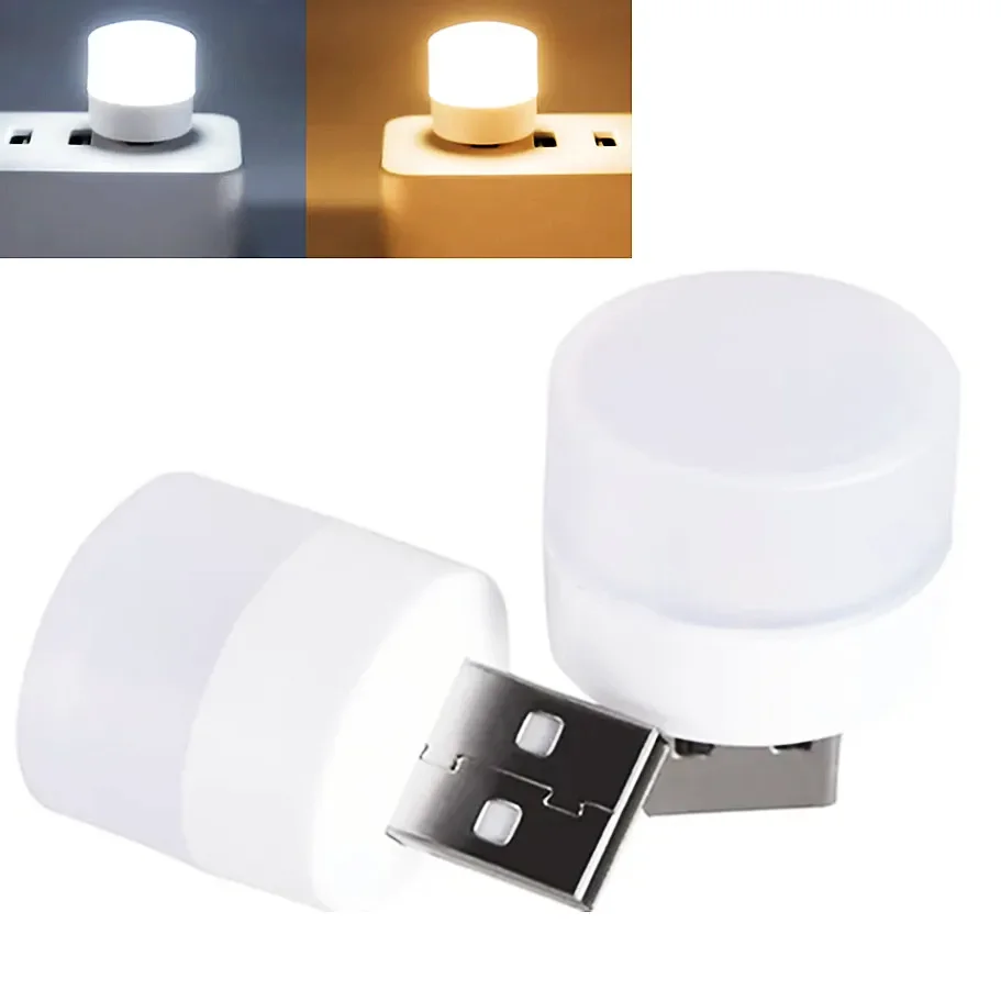 Mini LED Portable 5V 8 LED USB Lighting Computer Mobile Power Lamp Night Light