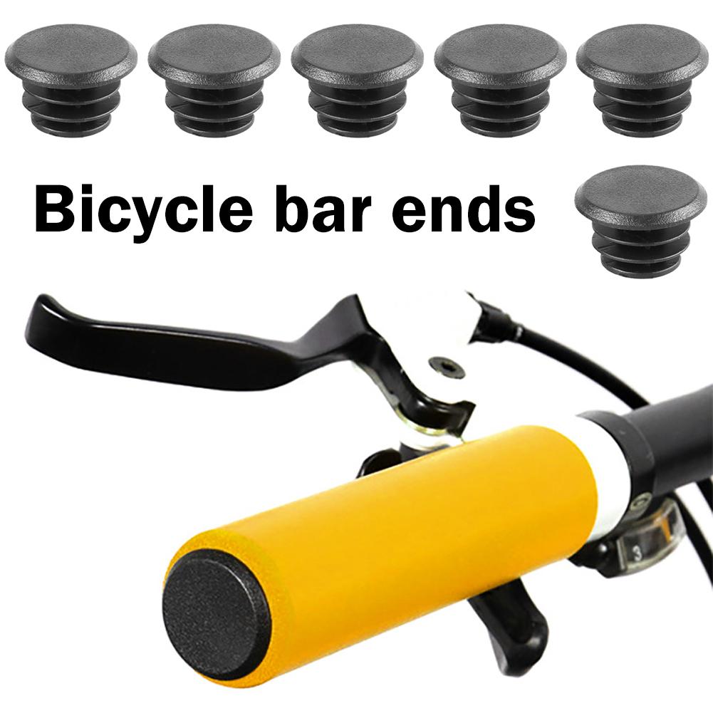 KRSEC 1 Pair Bike Grip Handle Bar End Cap Aluminium Alloy + Plast MTB Handlebar Grips Plugs For Bicycle Handlebar Accessory
